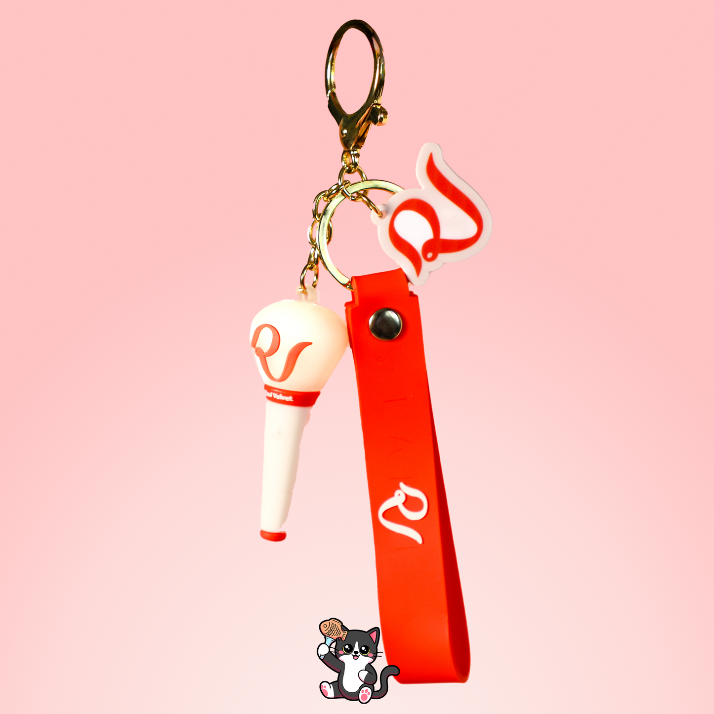 Porte-clés Lightstick 3D RED VELVET