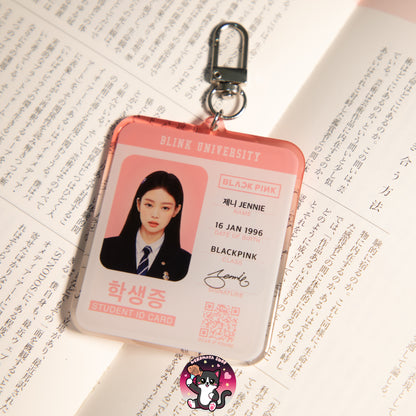 JENNIE STUDENT ID KEYCHAIN