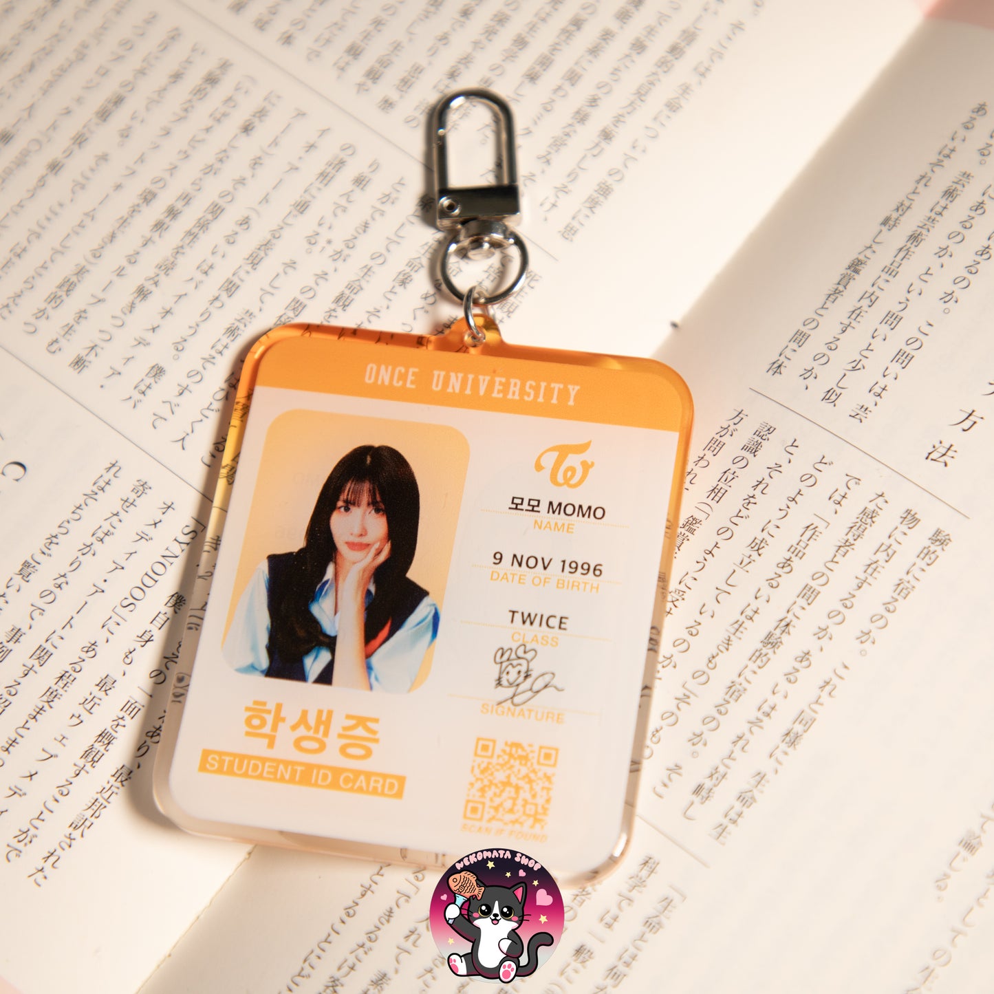 MOMO STUDENT ID KEYCHAIN