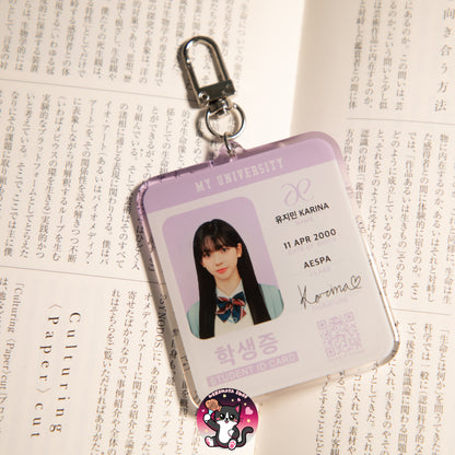 KARINA STUDENT ID KEYCHAIN