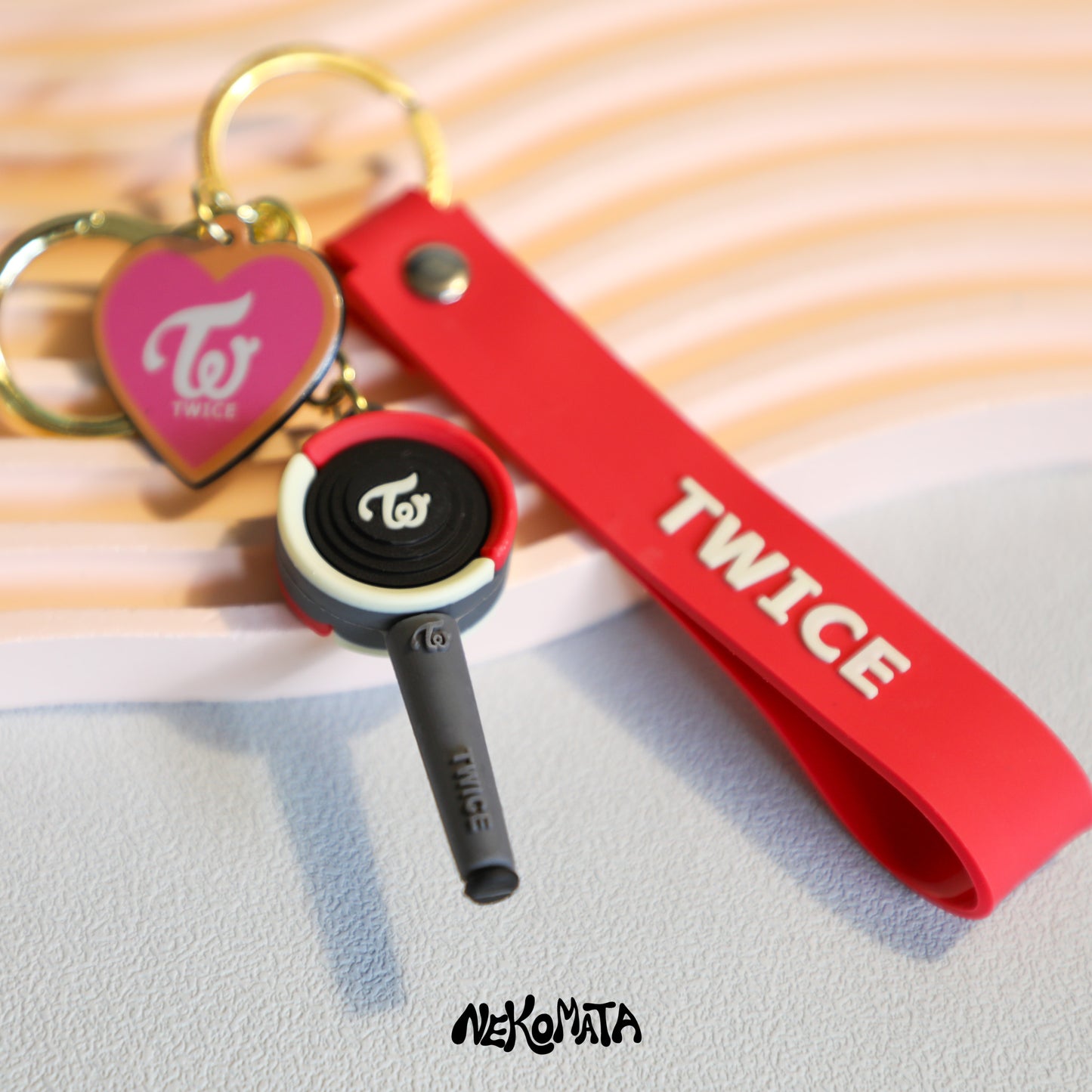 3D TWICE Lightstick Keyring