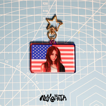 YUNJIN 4TH OF JULY KEYCHAIN