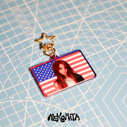 YUNJIN 4TH OF JULY KEYCHAIN