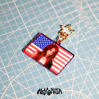 YUNJIN 4TH OF JULY KEYCHAIN