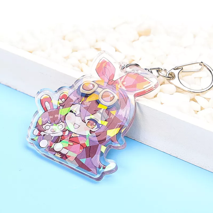 Genshin Impact Holographic Keychain