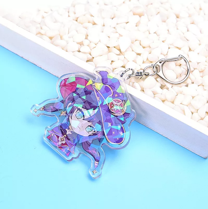 Genshin Impact Holographic Keychain